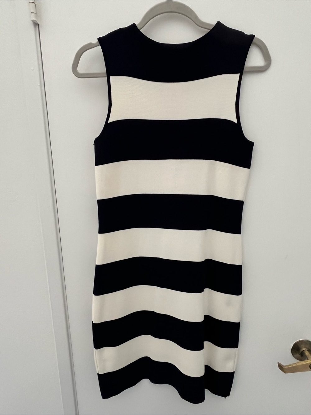 Classic Navy & White Striped Sleeveless Dress